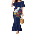 Merry Cocka-mas Mermaid Dress Australia Christmas Blue Art - Aussie Hoodie