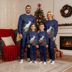 Merry Cocka-mas Christmas Pajama Set Australia Christmas Blue Art - Aussie Hoodie