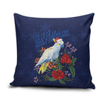 Merry Cocka-mas Pillow Cover Australia Christmas Blue Art - Aussie Hoodie
