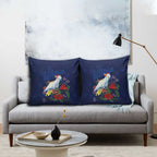 Merry Cocka-mas Pillow Cover Australia Christmas Blue Art - Aussie Hoodie