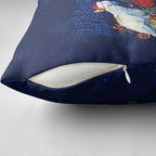 Merry Cocka-mas Pillow Cover Australia Christmas Blue Art - Aussie Hoodie