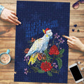 Merry Cocka-mas Puzzle Australia Christmas Blue Art - Aussie Hoodie