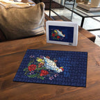 Merry Cocka-mas Puzzle Australia Christmas Blue Art - Aussie Hoodie