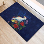 Merry Cocka-mas Rubber Doormat Australia Christmas Blue Art - Aussie Hoodie