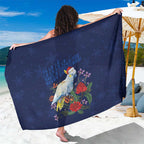 Merry Cocka-mas Sarong Australia Christmas Blue Art - Aussie Hoodie