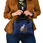 Merry Cocka-mas Shoulder Handbag Australia Christmas Blue Art - Aussie Hoodie