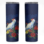 Merry Cocka-mas Skinny Tumbler Australia Christmas Blue Art - Aussie Hoodie