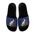 Merry Cocka-mas Slide Sandals Australia Christmas Blue Art - Aussie Hoodie