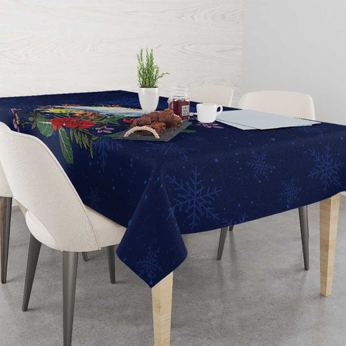 Merry Cocka-mas Tablecloth Australia Christmas Blue Art - Aussie Hoodie