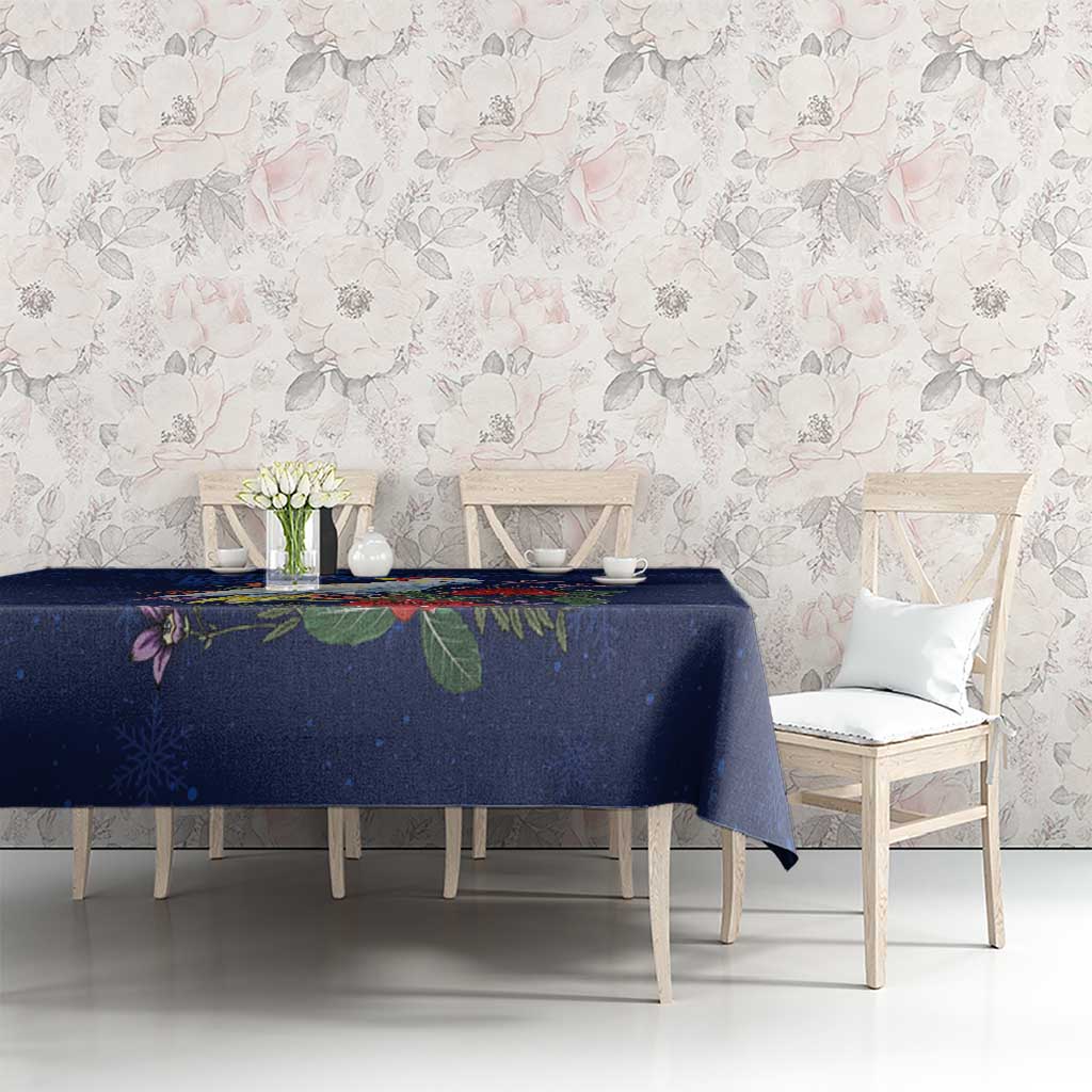 Merry Cocka-mas Tablecloth Australia Christmas Blue Art - Aussie Hoodie