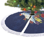 Merry Cocka-mas Tree Skirt Australia Christmas Blue Art - Aussie Hoodie
