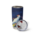 Merry Cocka-mas Tumbler Cup Australia Christmas Blue Art - Aussie Hoodie