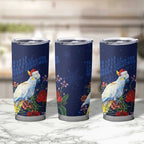 Merry Cocka-mas Tumbler Cup Australia Christmas Blue Art - Aussie Hoodie