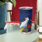 Merry Cocka-mas Tumbler Cup Australia Christmas Blue Art - Aussie Hoodie