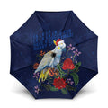 Merry Cocka-mas Umbrella Australia Christmas Blue Art - Aussie Hoodie