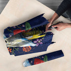 Merry Cocka-mas Umbrella Australia Christmas Blue Art - Aussie Hoodie