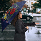 Merry Cocka-mas Umbrella Australia Christmas Blue Art - Aussie Hoodie