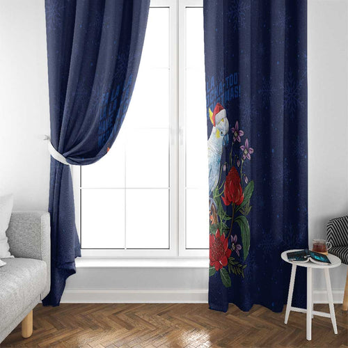 Merry Cocka-mas Window Curtain Australia Christmas Blue Art - Aussie Hoodie