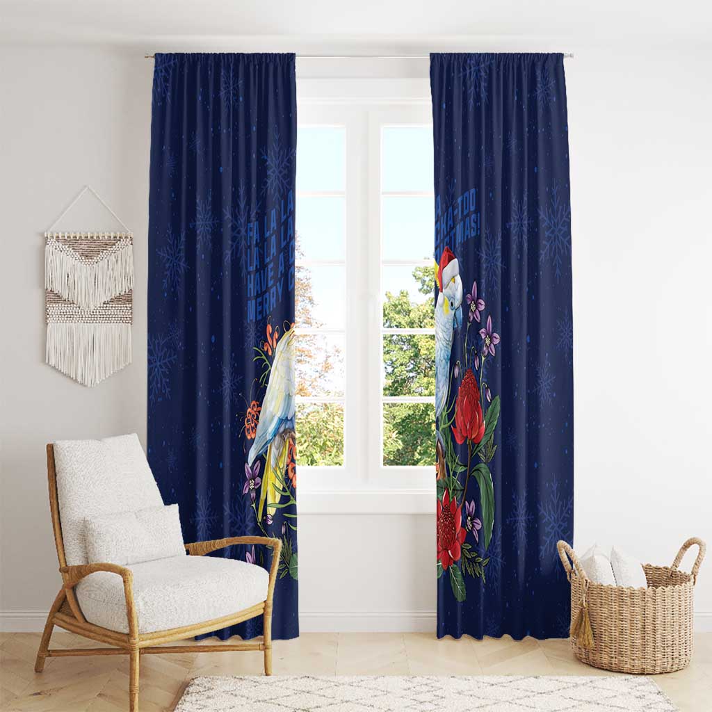 Merry Cocka-mas Window Curtain Australia Christmas Blue Art - Aussie Hoodie