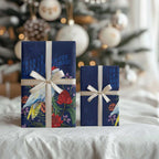Merry Cocka-mas Wrapping Paper Australia Christmas Blue Art - Aussie Hoodie