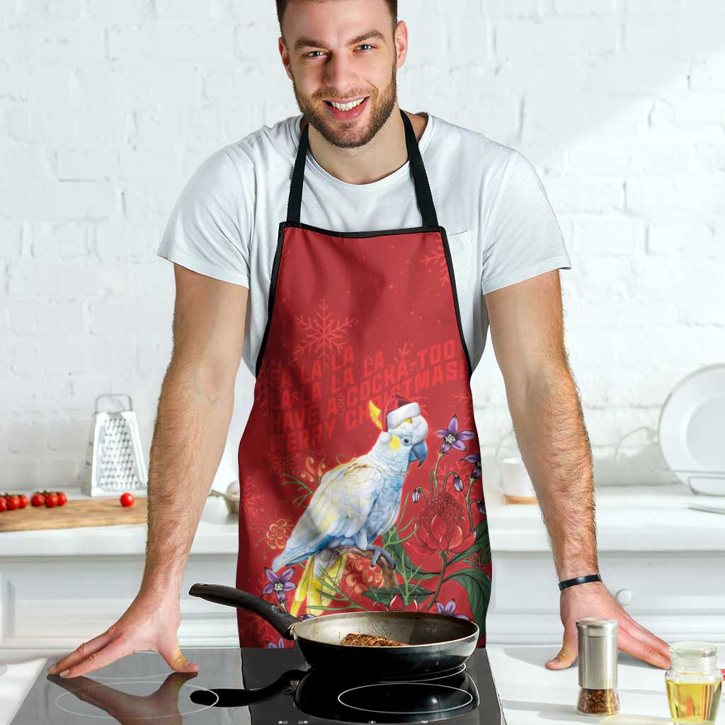Merry Cocka-mas Apron Australia Christmas Red Art - Aussie Hoodie