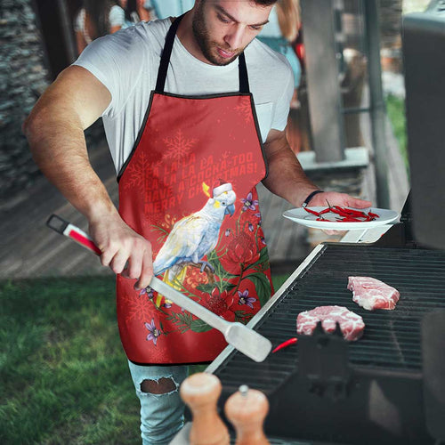 Merry Cocka-mas Apron Australia Christmas Red Art - Aussie Hoodie
