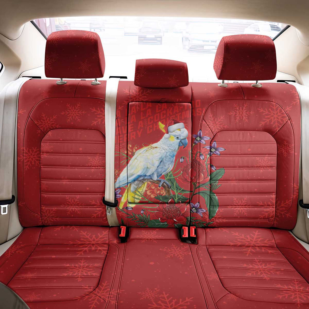 Merry Cocka-mas Back Car Seat Cover Australia Christmas Red Art - Aussie Hoodie