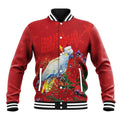 Merry Cocka-mas Baseball Jacket Australia Christmas Red Art - Aussie Hoodie