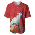Merry Cocka-mas Baseball Jersey Australia Christmas Red Art - Aussie Hoodie