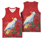 Merry Cocka-mas Basketball Jersey Australia Christmas Red Art - Aussie Hoodie