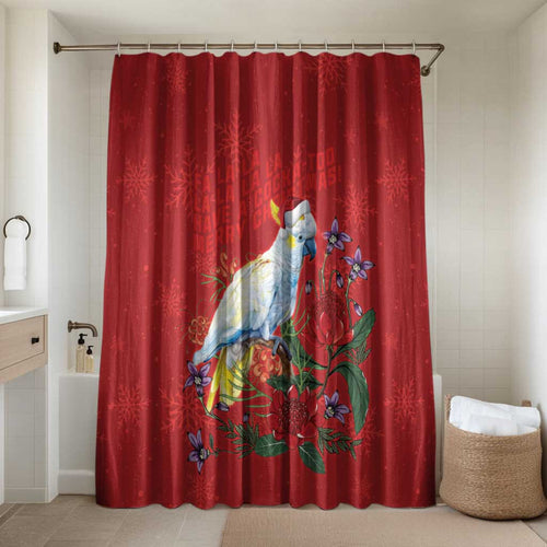 Merry Cocka-mas Bathroom Set Australia Christmas Red Art - Aussie Hoodie