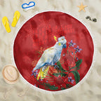 Merry Cocka-mas Beach Blanket Australia Christmas Red Art - Aussie Hoodie