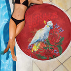 Merry Cocka-mas Beach Blanket Australia Christmas Red Art - Aussie Hoodie
