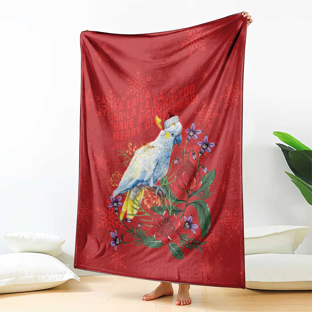 Merry Cocka-mas Blanket Australia Christmas Red Art - Aussie Hoodie