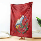 Merry Cocka-mas Blanket Australia Christmas Red Art - Aussie Hoodie