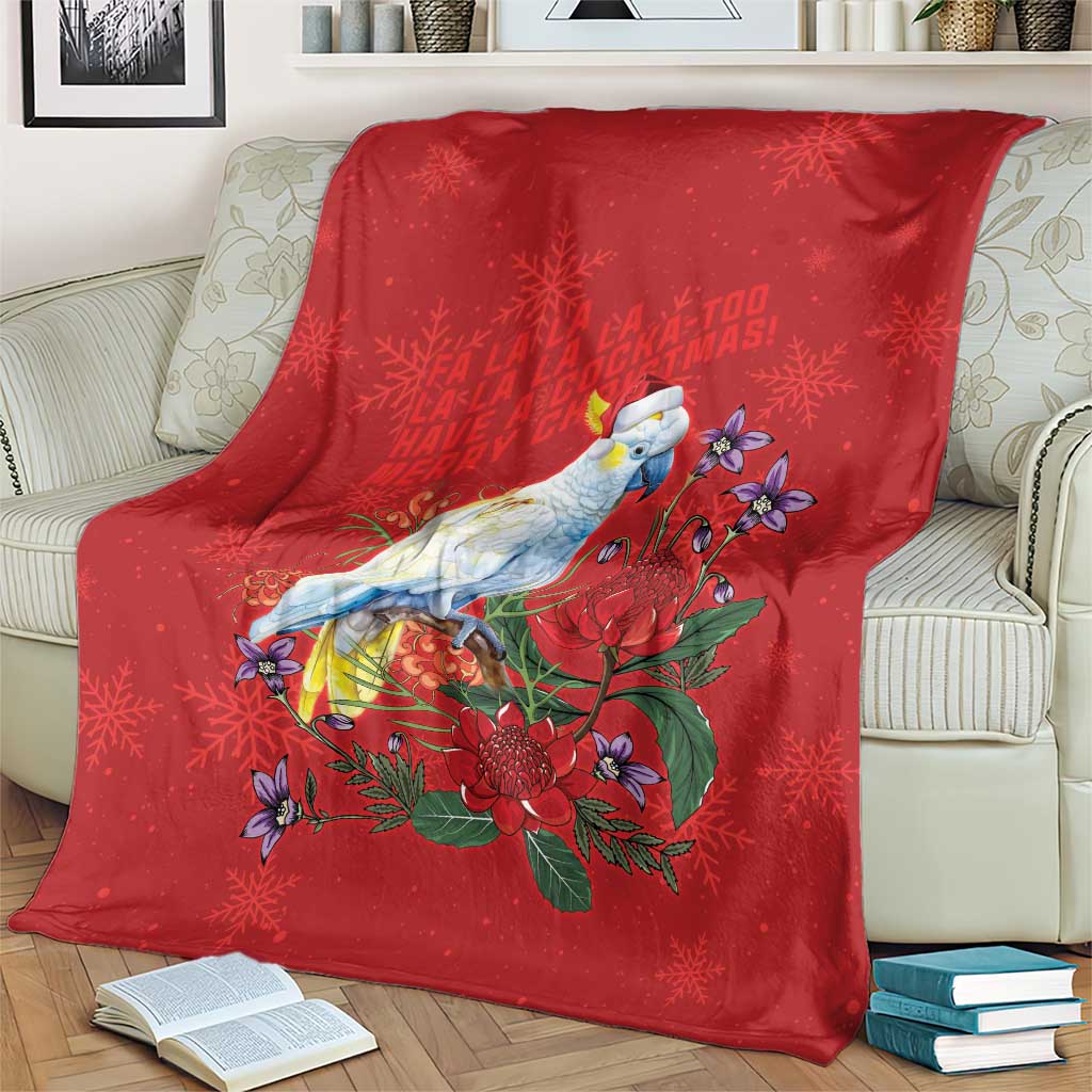Merry Cocka-mas Blanket Australia Christmas Red Art - Aussie Hoodie