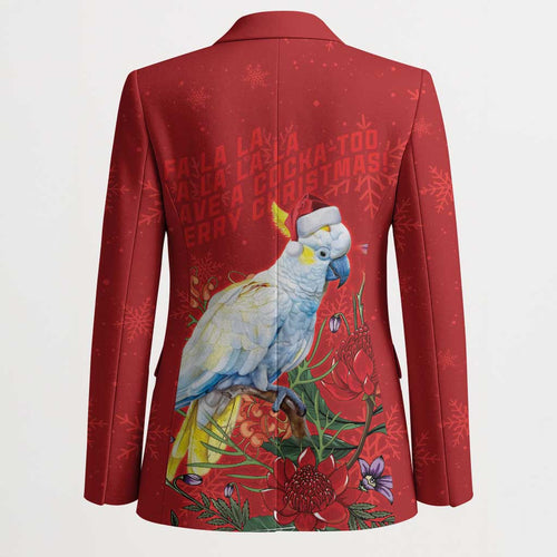 Merry Cocka-mas Blazer Australia Christmas Red Art - Aussie Hoodie