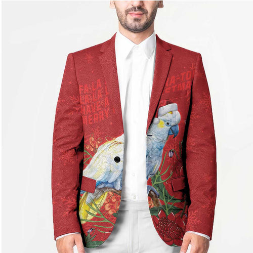 Merry Cocka-mas Blazer Australia Christmas Red Art - Aussie Hoodie