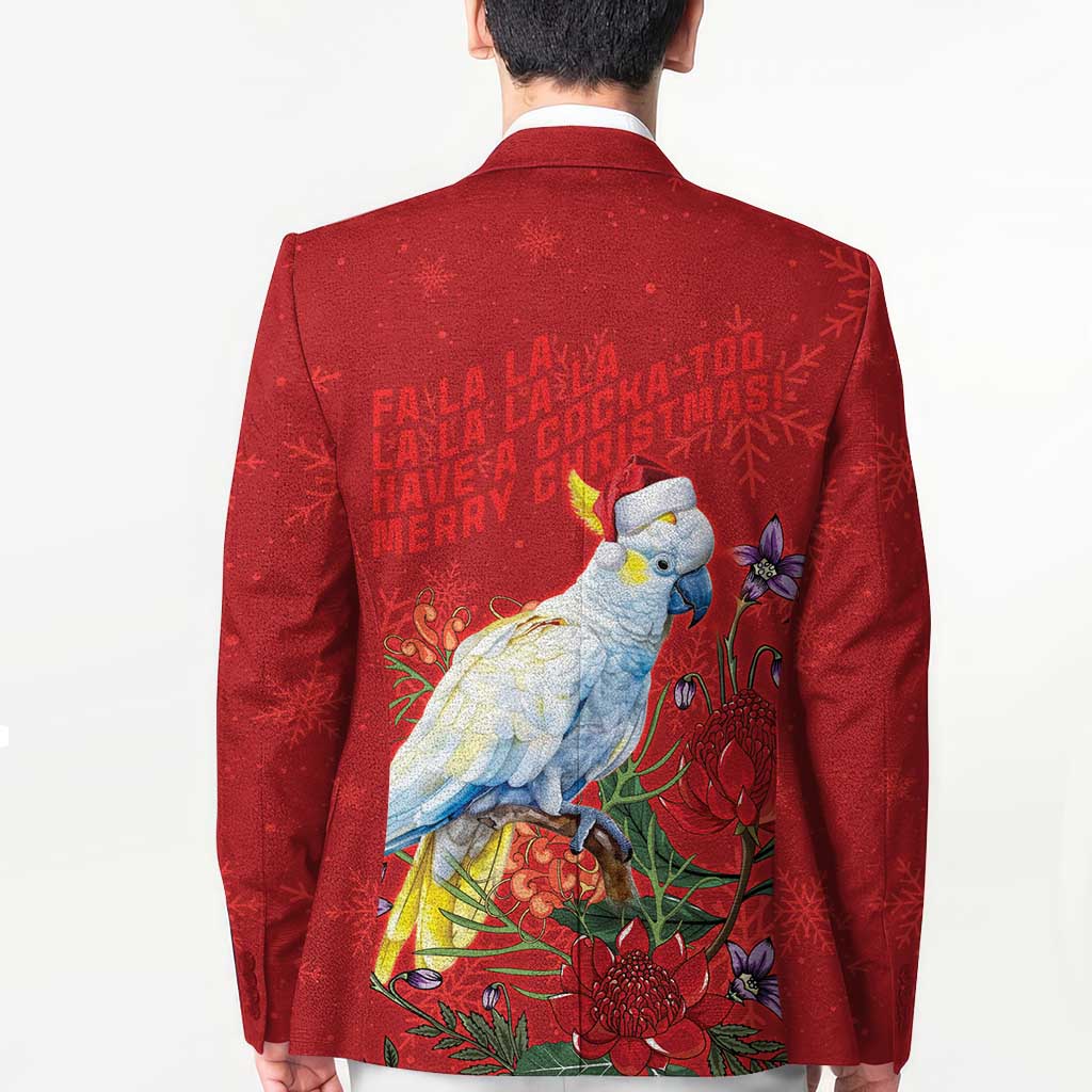 Merry Cocka-mas Blazer Australia Christmas Red Art - Aussie Hoodie