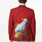 Merry Cocka-mas Blazer Australia Christmas Red Art - Aussie Hoodie