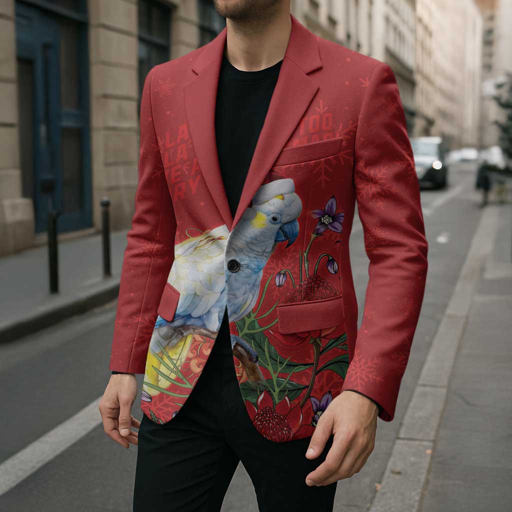 Merry Cocka-mas Blazer Australia Christmas Red Art - Aussie Hoodie