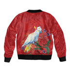 Merry Cocka-mas Bomber Jacket Australia Christmas Red Art - Aussie Hoodie