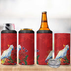 Merry Cocka-mas 4 in 1 Can Cooler Tumbler Australia Christmas Red Art - Aussie Hoodie
