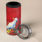 Merry Cocka-mas 4 in 1 Can Cooler Tumbler Australia Christmas Red Art - Aussie Hoodie