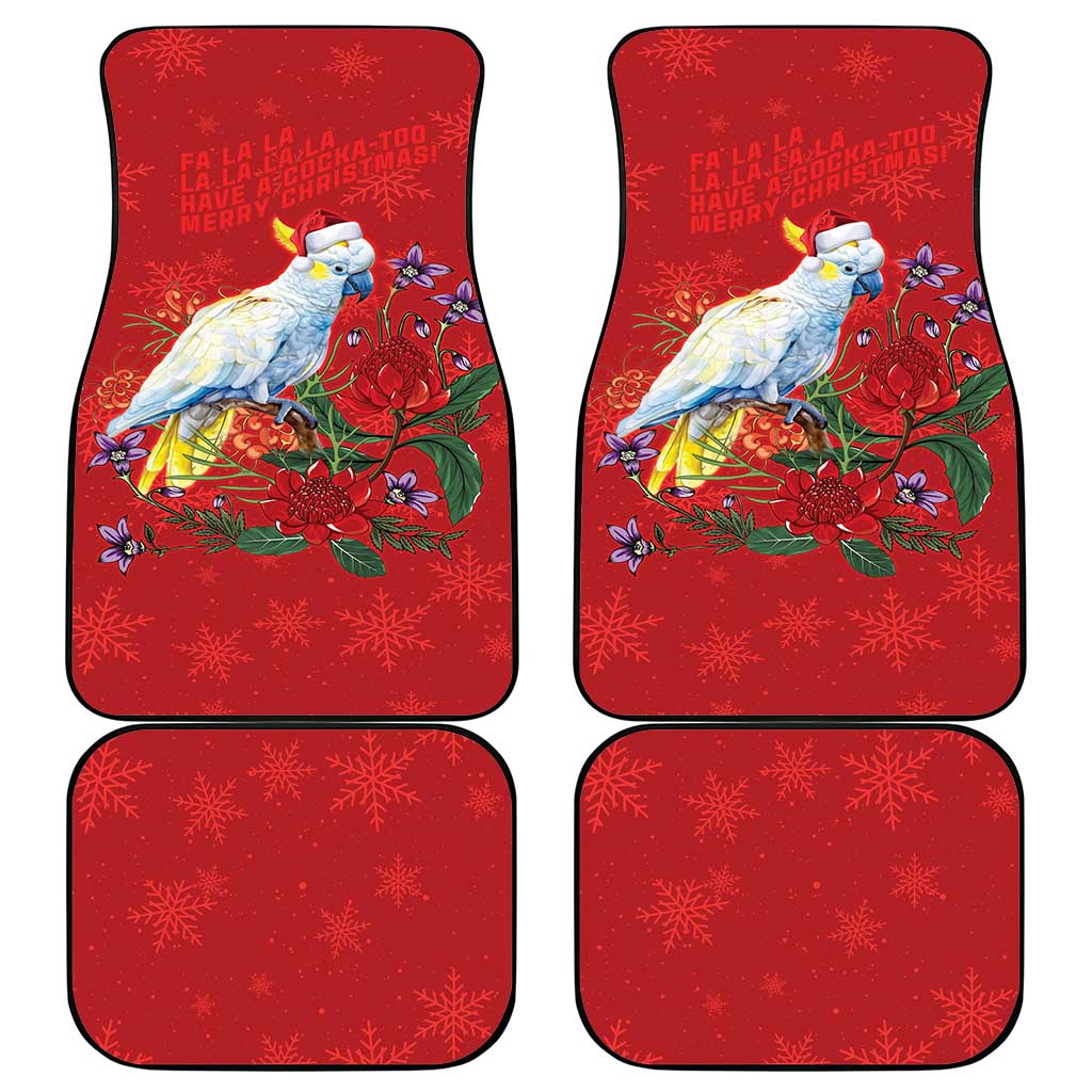 Merry Cocka-mas Car Mats Australia Christmas Red Art - Aussie Hoodie
