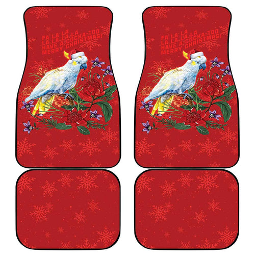 Merry Cocka-mas Car Mats Australia Christmas Red Art - Aussie Hoodie