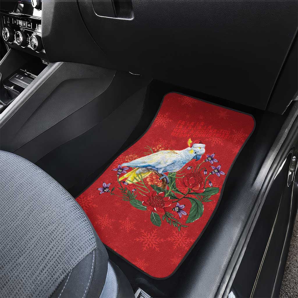 Merry Cocka-mas Car Mats Australia Christmas Red Art - Aussie Hoodie