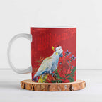 Merry Cocka-mas Ceramic Mug Australia Christmas Red Art - Aussie Hoodie