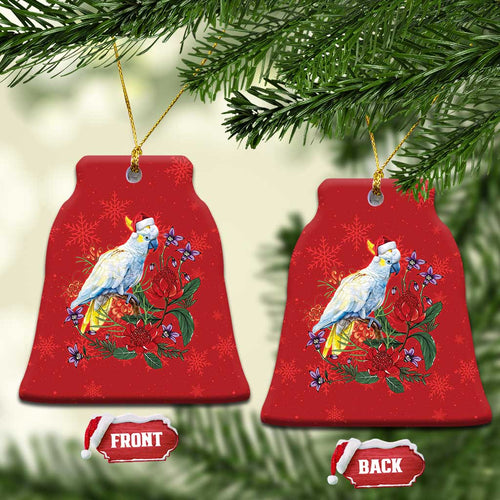Merry Cocka-mas Ceramic Ornament Australia Christmas Red Art - Aussie Hoodie