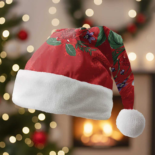 Merry Cocka-mas Christmas Santa Hat Australia Christmas Red Art - Aussie Hoodie
